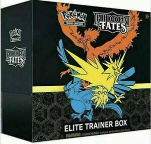 Pokemon English Hidden Fates Elite Trainer Box In Stock Sealed