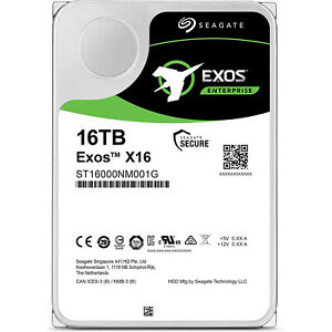 Seagate Exos X16 16TB SATA 6Gb/s 256MB Cache 3.5in Hard Drive (ST16000NM001G