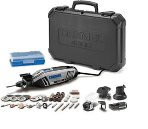 Dremel 4300-DR-RT 120V Variable Speed Rotary Multi-Tool + Accessory Kit 4300