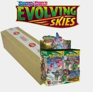 Pokemon Evolving Skies Booster Case of 6 Boxes Preorder - Ships 8/27