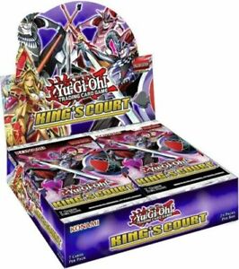 Yugioh King’s Court Booster Box 24 Packs Brand New Factory Sealed IN HAND!