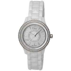 Dior Dior Viii White Ceramic And Steel Diamond Ladies Watch CD1231E4C001