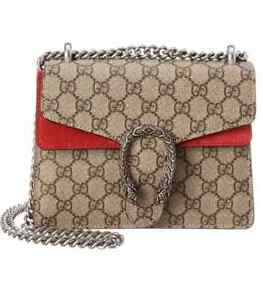 Gucci Beige / Red Ladies Dionysus GG Supreme Mini Bag 421970 KHNRN 8698