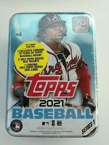 2021 Topps Series 1 MLB Baseball RANDOM Tin Trading Cards SEALED NEW