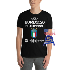 Italia UEFA EURO 2020 Champions Soccer Football T-shirt Unisex, All Size S - 3XL