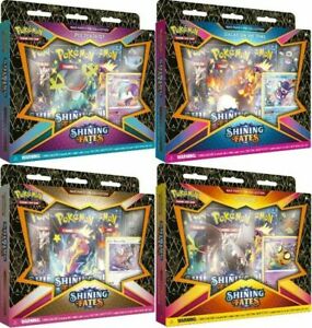 NEW Pokémon TCG: 1 RANDOM SEALED Shining Fates Mad Party Pin Collection