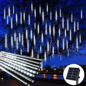 144LED Solar Meteor Shower String Lights Falling Fairy Lamp /100LED String Light