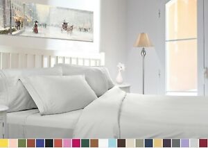 1800 COUNT DEEP POCKET 4 PIECE BED SHEET SET - 26 COLORS AND ALL SIZES AVAILABLE