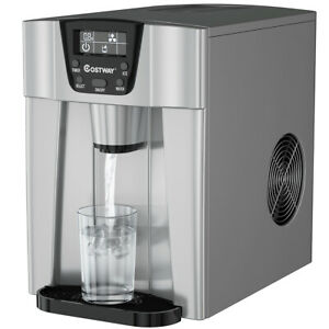2 In 1 Ice Maker Water Dispenser Countertop 36Lbs/24H LCD Display Portable New