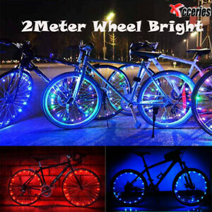 20 LED Bicycle Bike Cycling Rim Lights Auto Open &Close Wheel Spoke Light String