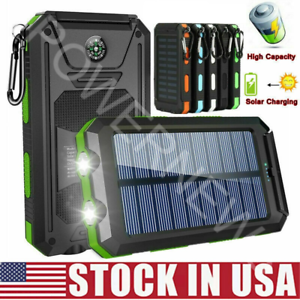 2021 Super 9000000mAh USB Portable Charger Solar Power Bank For Cell Phone