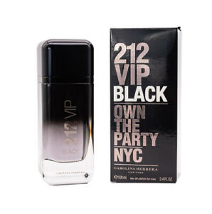 212 VIP Black by Carolina Herrera 3.4 oz EDP Cologne for Men New in Box