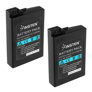 2x 1200mAh 3.6V Rechargeable Lithium Battery Pack for Sony PSP Slim 2000 3000