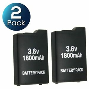 2x New 3.6V 1800mah Rechargeable Battery for Sony PSP-110 PSP-1001 PSP 1000 US