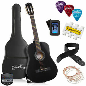 38-inch Beginner Acoustic Guitar Package, Kids Starter Bundle Kit & Accessories