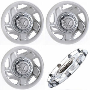 4 PC fits Ford Truck Van 16" 8 Lug CHROME Wheel Covers Hub Caps for Steel Wheels