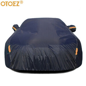 5-Layers Full Car Cover Waterproof All Weather Protection Anti-UV Cotton Lining
