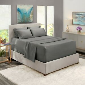 6 Piece 1800 Count Bed Sheet Set Extra Deep Pocket Sheets - 36 Colors Available!