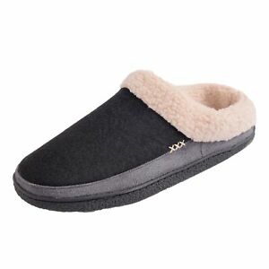 Alpine Swiss Mens Memory Foam Clog Slippers Fleece Fuzzy Slip On House Shoes