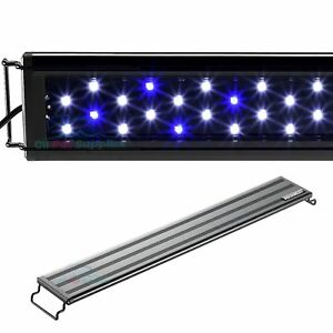 AQUANEAT Aquarium LED Light Marine FOWLR Blue & White 12 20 24 30 36 48 Inch