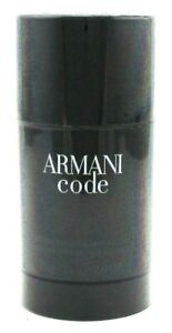 Armani Code by Giorgio Armani Men 2.6 oz. Alcohol Free Deodorant Stick. Sealed