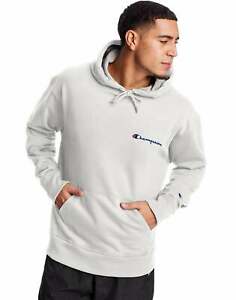 Champion Fleece Hoodie Sweatshirt Men Athletics Powerblend Script Logo MIdweight