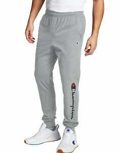 Champion Men's Jersey Joggers Athletics Classic Workout Lounge Pants Script Logo