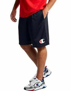 Champion Mesh Shorts Men's Athletics C Logo Breathable Side Pockets 9 in inseam