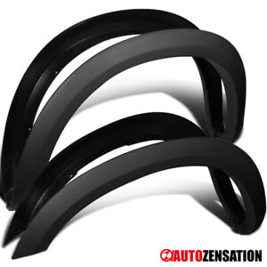 For 2010-2017 Dodge Ram 2500 3500 Black Factory Style Smooth Fender Flares