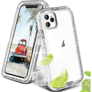 For iPhone 12 11 Pro Max X XR 6 7 8 Plus SE 2020 Shockproof Clear Cover Case