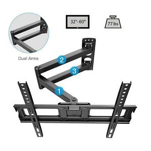 FULL MOTION LCD LED TV WALL MOUNT BRACKET SWIVEL TILT 32 36 40 42 46 49 50 55 60