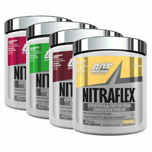 GAT Nitraflex Pre Workout 30 servings 300g- All Flavors Testosterone Booster NEW