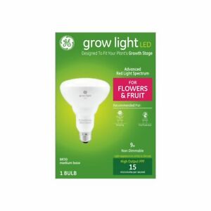 Grow by GE - Grow Light LED 9w BR30 Indoor - Flower/Fruit Spectrum