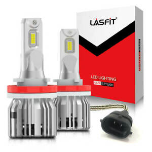 LASFIT H11 LED Headlight Kit Low Beam Bulb Super Bright 6000K 45Days Free Return