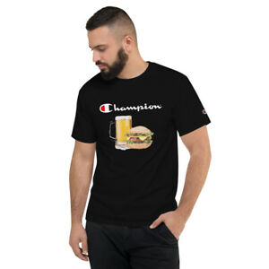 Men's Beer Hamburger Champion T-Shirt