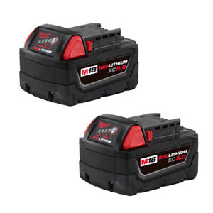 Milwaukee 48-11-1852 M18 REDLITHIUM XC 5.0 Extended Capacity Battery 2-Pack