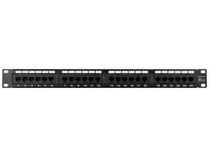 Monoprice 24-port Cat6 Patch Panel, 110 Type (568A/B Compatible) (UL)