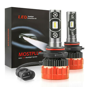 MOSTPLUS 8000LM 80W LED Headlight Front Kit 9012 6000K Bulbs One Pair