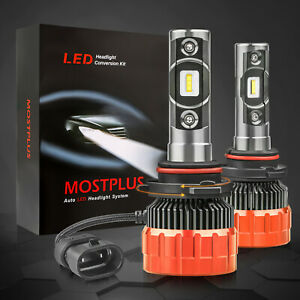 MOSTPLUS 80W 8000LM LED Headlight 9005 9145 HB3 High Beam Bulbs 6000K One Pair