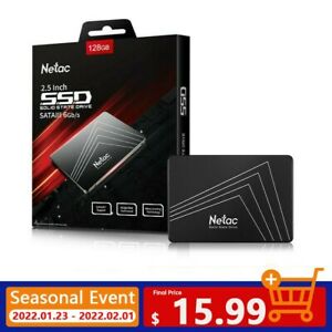 Netac 128GB SSD 2.5'' SATA III 6 Gb/s Internal Solid State Drive 500MB/s PC/MAC