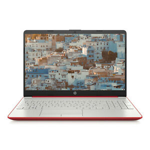 NEW HP 15.6" HD Intel N5000 4GB DDR4 128GB SSD Webcam BT Win 10 Scarlet Red 🔥