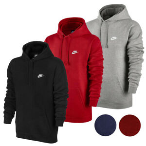 Nike Men's Active Sportswear Long Sleeve Fleece Workout Gym Pullover Hoodie