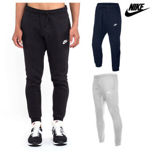 Nike Men's Sweatpants Athletic Wear Ribbed Cuff Drawstring Fitness Fleece Jogger