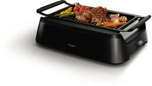 Philips Avance Collection Indoor Smoke-Less Grill, Black - HD6371/94