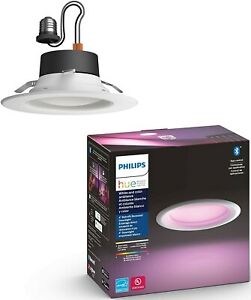Philips Hue White & Color Ambiance LED Smart Retrofit 4" Recessed Downlight
