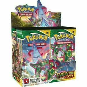 Pokemon TCG Sword & Shield Evolving Skies Booster Box Factory Sealed SWSH07