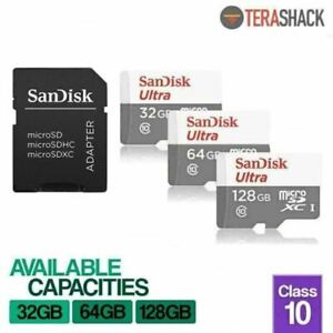SanDisk Micro SD Ultra Memory Card 16GB 32GB 64GB 128GB TF Class 10 Smartphones