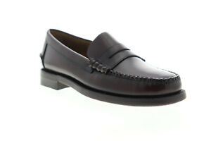 Sebago Classic Dan 7000300 Mens Burgundy Loafers & Slip Ons Penny Shoes
