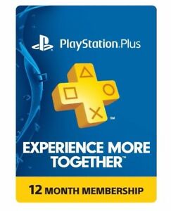 Sony PlayStation PS Plus 12-Month / 1 Year Membership Subscription