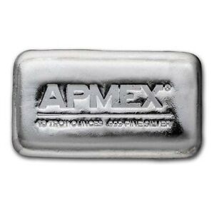 SPECIAL PRICE! 10 oz Cast-Poured Silver Bar - APMEX